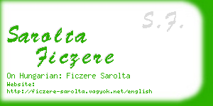 sarolta ficzere business card